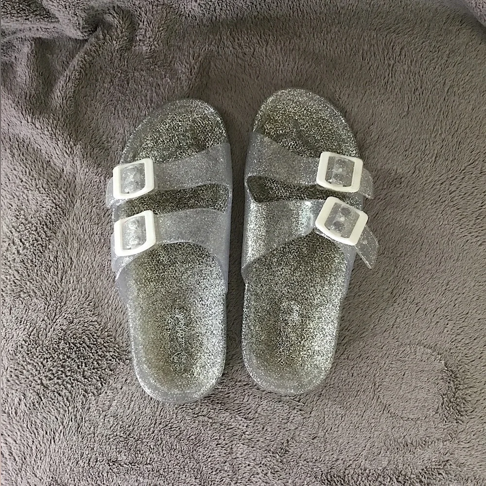 Girls Cat & Jack Sparkle Jelly Sandals